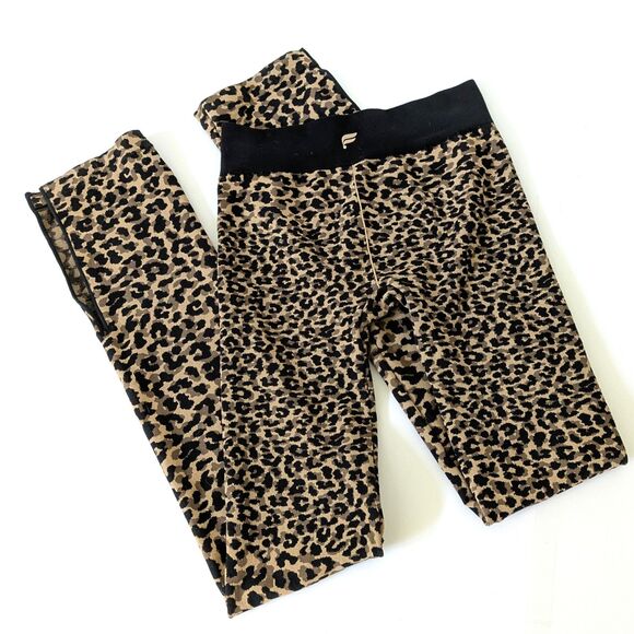 NWT Fabletics Cloud Seamless High-Waisted Split Flare Leggings S Cheetah Print - Picture 2 of 11